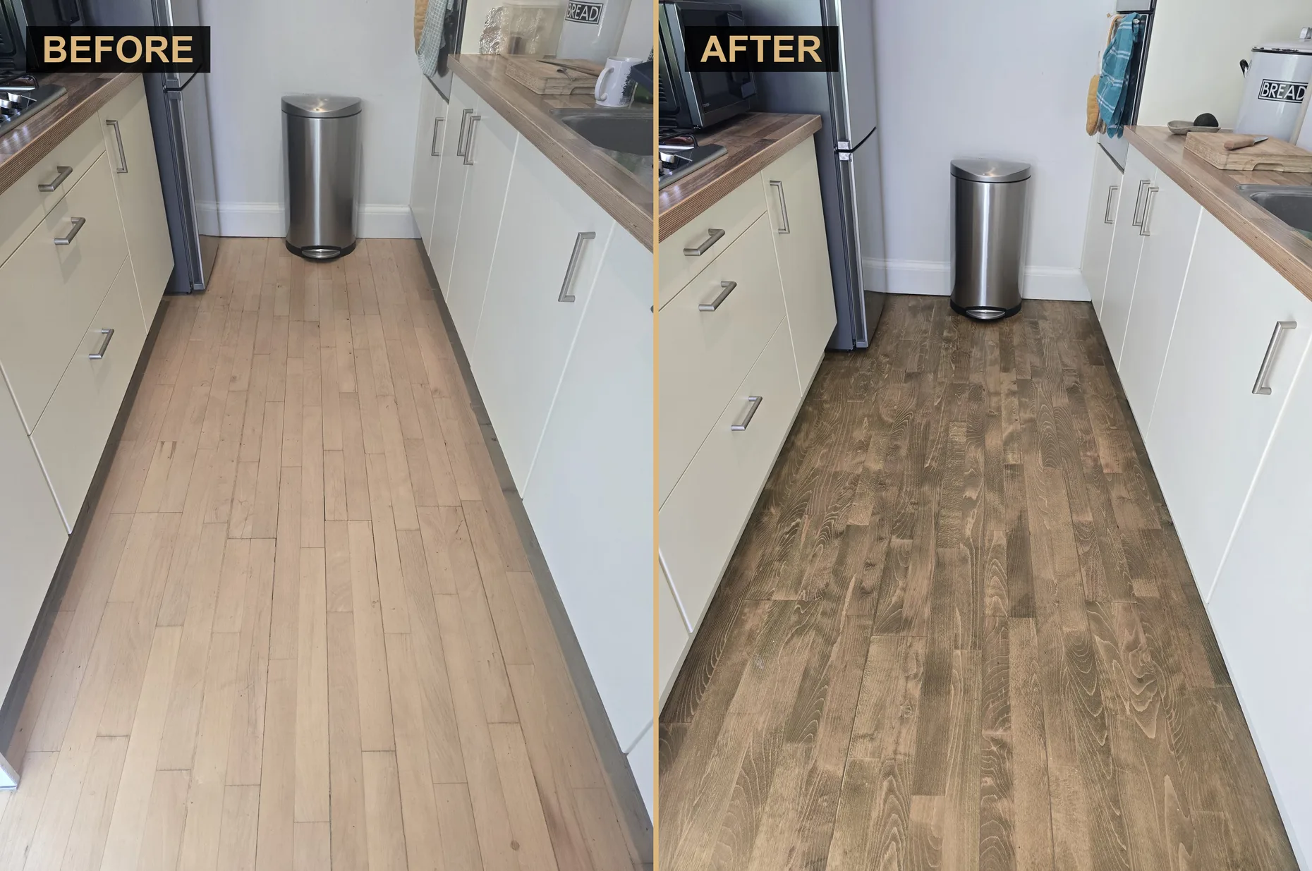 Gipsy Hill kitchen beech boards